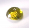 Bild 2 von 1.00 ct.  Natürlicher runder gelblich grüner 6 mm Madagaskar Titanit Sphen