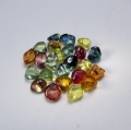 8.10 ct. 25 Pieces 3.5 - 4.5 mm Multi Color Rough Sapphires