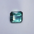 Bild 1 von 0.75 ct. Zarter bläulich grüner 5.2 x 4.7 mm Indigolith Turmalin