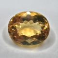 8.57 ct. VVS ! Goldgelber ovaler 14.6 x 12 mm Brasilien Citrin