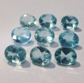 3.20 ct.  9 pieces natural blue oval 5 x 4 Brazil Apatite Gems