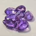 Bild 2 von 13.08 ct .  7 Stück schöne  10 x 7 mm Bolivien Amethyst Tropfen