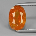 2.17 ct. Extrem RAR! ovaler 9 x 6.5 mm Tadschikistan Klinohumit / Clinohumite