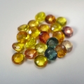 Bild 2 von 3.05 ct 16 pieces round 3 mm Multi Color Tanzania Sapphires