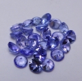 Bild 2 von 2.85 ct VS! 25 pieces of round 2.5 - 3 mm brillant cut tanzanite gemstones