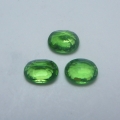 Bild 2 von 1.55 ct. 3 Stück ovale natürl. 5.5 x 4.5 mm Chrom Diopsid Edelsteine