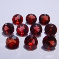 8.60 ct VS!  10 pieces of cherry red round 6 mm Rhodolite Garnet
