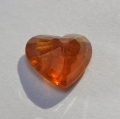 Bild 2 von 3.69 ct. Natürliches oranges 10.2 x 8.8 mm Spessartin Granat Herz