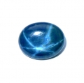 Bild 1 von 3.40 ct . Beatiful oval 11 x 9 mm Deep Blue 6 Rays Star Sapphire