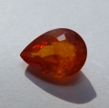 Bild 1 von 3.06 ct . Feiner orangeroter 10.3 x 7.5 mm Spessartin Grant Tropfen