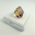 Bild 3 von 25.88 ct. VVS! Excellent nat. 15.8 x 15.2 mm Bolivia Oktagon Ametrin