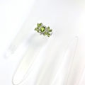Bild 4 von Fascinating 925 Silver Ring with genuine Peridot Gemstones, Size 8 (Ø 18mm)