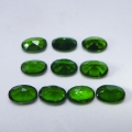 Bild 2 von 4.84 ct. 10 pieces oval natural 6 x 4 mm Chrome Diopside Gems