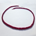 Rubin string 88 ct with circular disks Ø 5 - 3.5 mm 42 cm length