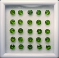 5.01 ct. 25 pieces round natural 3.6 mm Chrome Diopside Gems
