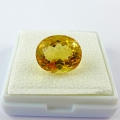 Bild 2 von 11.63 ct. Augenreiner ovaler Goldgelber 15.7 x 13.1 mm Brasilien Citrin