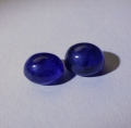 Bild 1 von 9.62 ct. Schönes Paar ovale blaue Madagaskar Saphir Cabochons