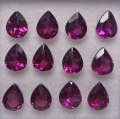 4.82 ct. VS! 12 pieces purple red oval 5 x 4 mm Rhodolite Garnet Pears