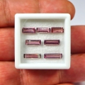 2.71 ct 7 pieces untreated Pink Mozambique Baguette Tourmaline