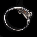 Bild 3 von Delicate 925 Silver Ring with genuine Sapphire Gemstones SZ 8 (18mm)