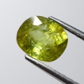 Bild 2 von 3.25 ct.  Unbehandelter Gelblich Grüner 9.2 x 8 mm Titanit Sphene