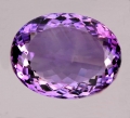 56.5 ct VVS!  Mächtiger ovaler 28 x 22 mm Uruguay Amethyst