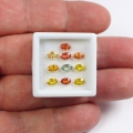 3.34 ct. 10 Stück feine ovale 5 x 3 mm Multi Color Tansania Saphire