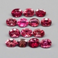 2.13 ct. 14 Stück ovale 3.5 - 4.0 mm Pink Mosambik Turmaline