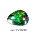 4.5 ct. Gorgeous black 14.3 x 10.7 mm Ethiopian Multi Color Opal Pear