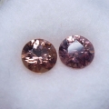 1.80 ct VVS! Eyeclean Pair of round natural 5.5 mm Brilliant Cut Tanzania Zircon Gems