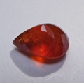 Bild 2 von 5.62 ct. Großer orange-roter  12 x 9 mm Spessartin Granat Tropfen