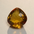 Bild 1 von 21.61 ct. Beatiful Gold Yellow 18 x 18.5 mm Pear Facet Brazil Citrine