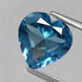 1.99 ct  VVS! Feines echtes 8.2 x 8.0 mm grünlich Blaues Topas Herz