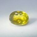 Bild 1 von 1.15 ct.  Edler ovaler gelblich grüner 7.2 x 5.3 mm Titanit Sphen