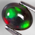 1.28 ct. Fine oval 10 x 8 mm Ethiopia Multicolor Opal