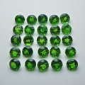 5.00 ct. 25 pieces round natural 3 mm Chrome Diopside Gems