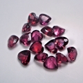 Bild 2 von 4.93 ct. 16 beatiful garnet heart gemstones from Mosambique