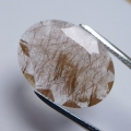 Bild 1 von 13.35ct ! Klasse ovaler 22.6 x 16.3 mm Rutil Quartz