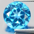 Bild 1 von 3.58 ct. Bezaubernder runder 9.0 mm Brasilien Swiss Blue Topas