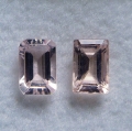 1.21 ct. Fine Pair of  6 x 4 mm Madagascar Morganite (Pink Emerald)