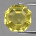 6.98 ct. VS! Feiner 11.5 mm Brasilien Oktagon Lemon Gelber Citrin Quarz