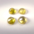 Bild 2 von 0.98 ct. 4 Natürliche runde gelblich grüne 4 mm Madagaskar Titanit Sphen