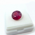 Bild 1 von 5.73 ct. Feiner runder Top Pink Roter 10.5 mm Mosambik Rubin