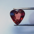 Bild 1 von 2.40 ct VS! Tolles orange-rotes 7.6 x 7.2 mm Tansania Zirkon Herz