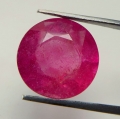 4.73 ct. Beatiful round pink red 10.3 mm Mozambique ruby