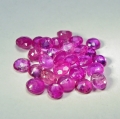 Bild 2 von 3.1 ct. 25 Stück runde pink rote 2.5 - 3  mm Mosambik Rubine