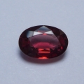 Bild 1 von 2.02 ct. Schöner roter ovaler 8.7 x 6 mm Tansania Zirkon