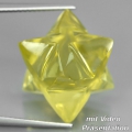 22.67 ct. Außergewöhnlicher natürl. 13.2 x 13.2 mm Brasilien Lemon Citrin Quarz