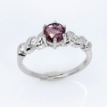 Delicate fine 925 Silver Ring with Sri Lanka Spinel SZ 6.25 (Ø 16.8 mm)
