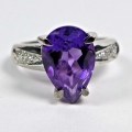 Bild 2 von Zauberhafter 925 Silber Ring mit Brasilien Amethyst, GR 54 (Ø 17,2 mm)